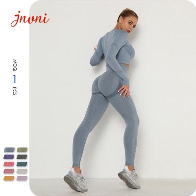 Seamless Scrunch Butt 100% Squat Proof Yoga Workout Outfits 4 Pieces Set