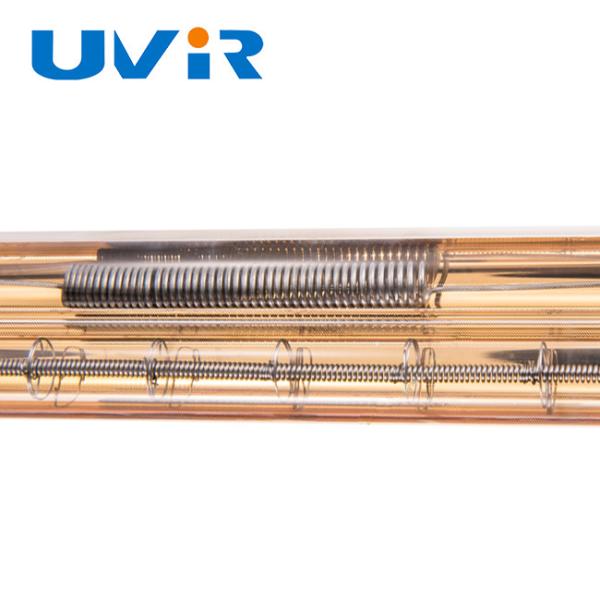Lámpara IR de onda media recubierta de oro 1060mm 6200W 400V