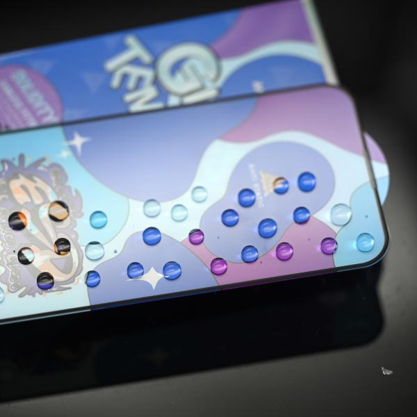 Iphone 14 Pro Dust Proof Screen Protector ESD Full Glue 0.4mm