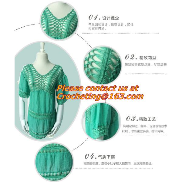 Blouse Shirts Women Emboridery Long Sleeve Crochet Tops Lace Blusas De Renda Camisa Femini