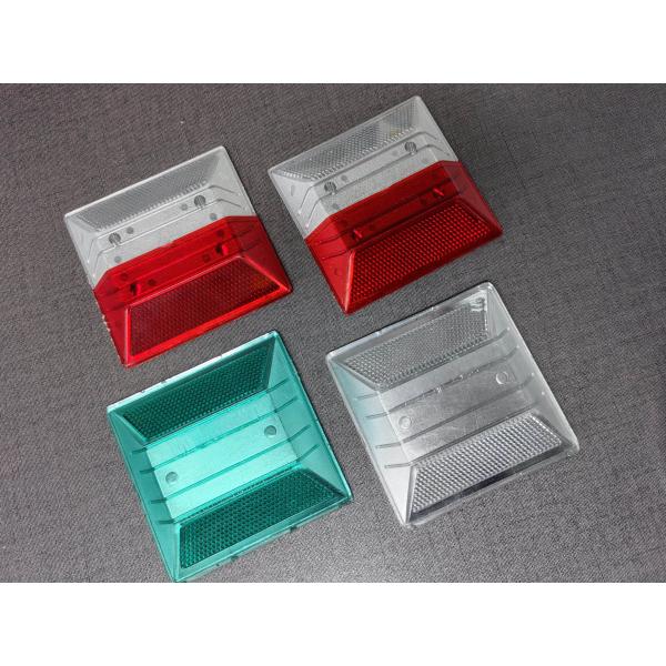 Durable ABS Plastic Road Stud with Double Common Reflector and Yellow/White/Red/Green Color for Traffic Safety