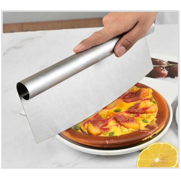 Outils de pizza 8 pouces Ss 430 coupe-gâteaux coupe-gâteaux en acier inoxydable haut de gamme