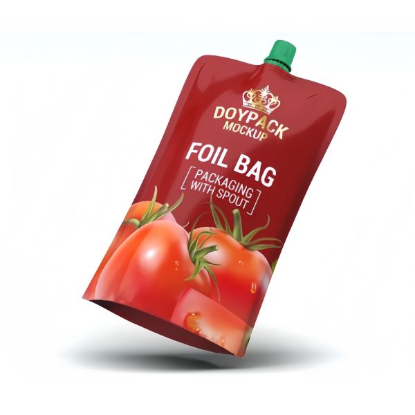 Hot Filling Foil Tomato Ketchup Packaging Customized Heat Resistant Squeeze Pouch Bag