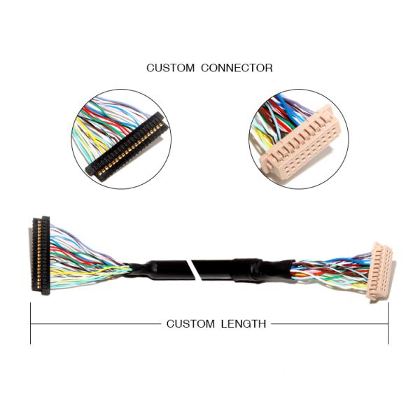 ЧАСЫ DF13-20DS-1.25C тангажа 32AWG сборки кабеля 1.0mm соединителя LVDS LCD