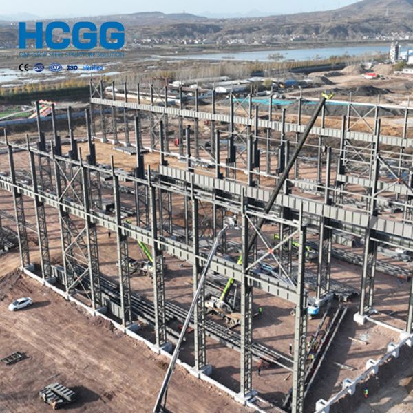 Q345 S355JR Steel Portal Frame Warehouse Seismic Resistance Steel Structure Architecture