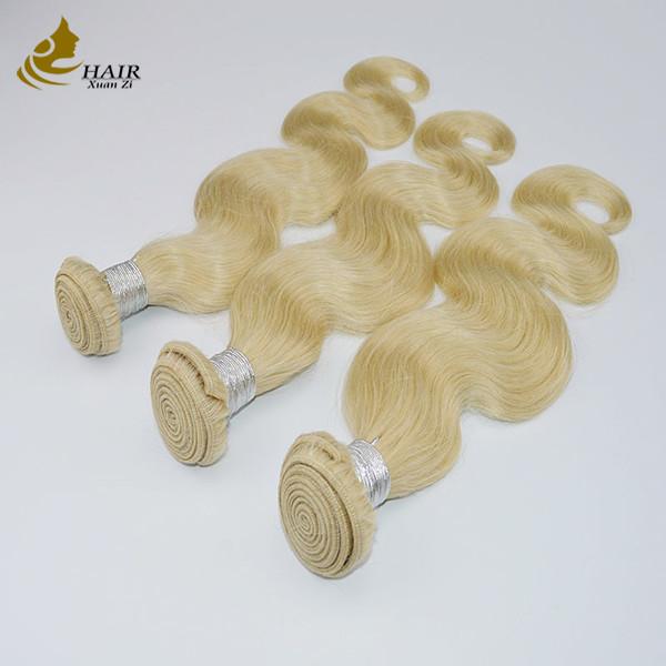 100% de cutícula humana alinhada 613 Virgin Ombre Extensões de cabelo humano ODM sem costura