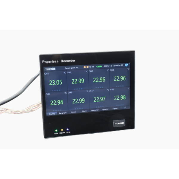 Multifunction Paperless Recorder Smart Data Logger Temperature Pressure Analysis Recording Equipment