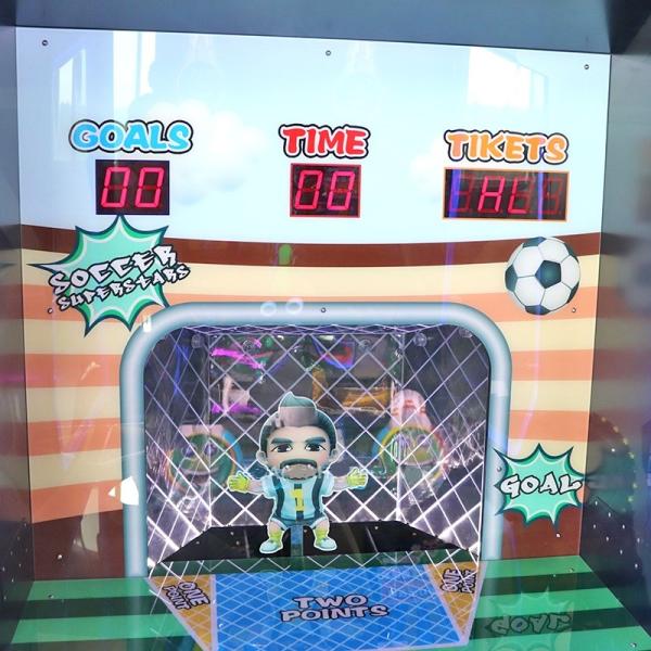 Attractive Soccer Super Stars Ticket Redemption Game Machine 1 Player 12 Months Warranty