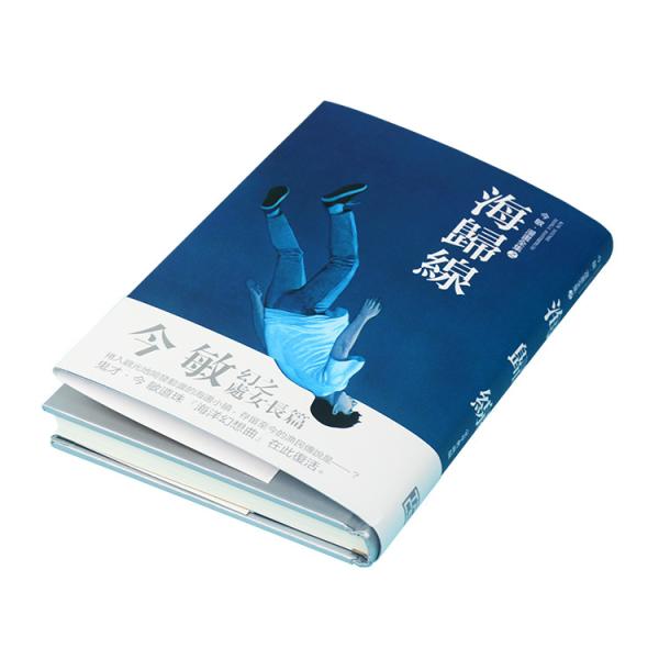 Silver Pantone Color Hardcover Book Printing , 175mmx229mm Spine Cover Book