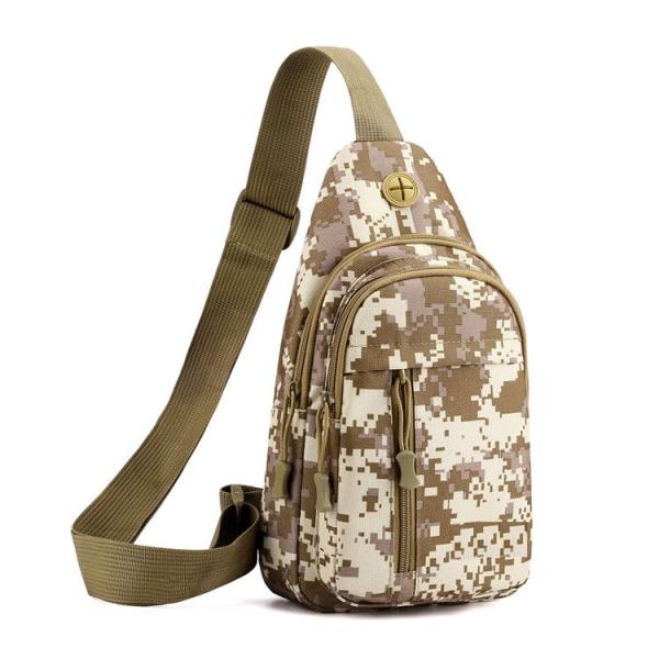 Multifunctional Crossbody Sling Bag Nylon Fabric Camo Sling Bag Unisex BSCI