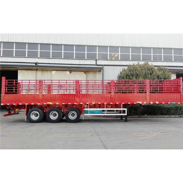 50 Ton Dry Cargo Tri Axle CIMC Storehouse Fence Semi Trailer