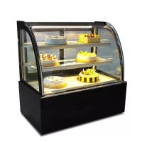El termostato digital de 2 capas de cubiertas de tarta de exhibición Vitrina para la panadería