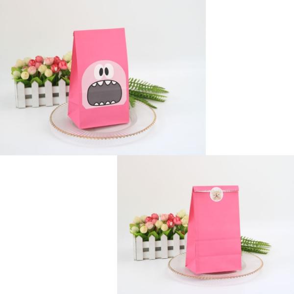 Halloween 70g Kraft Paper Bread Pastry Paper Bags 9g/Pcs Oil Proof