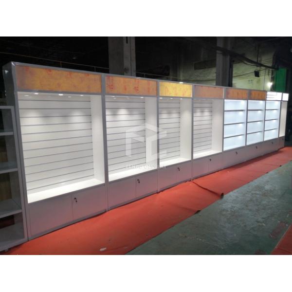 Украшение магазина телефона MDF 16mm витрины дисплея мобильного телефона OEM толстое