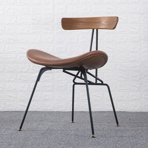 Nordic Industrial Style Instagram Dining Chairs Iron Light Luxury Backrest Chairs Restaurant Chairs
