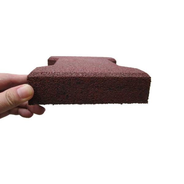 T Shaped Interlocking Horse Stall Mats Waterproof Red Paving Brick Anti Slip