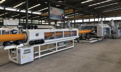Easy Operation PP PE Corrugated Duct Pipe machine Plastic Corrugated pipe Extrusion line