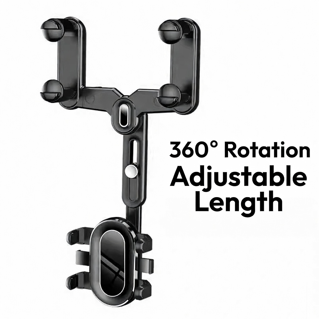 New Car Phone Holder, Car Rearview Mirror, Phone Fixed Navigation, Shooting, Extendable Phone Holder
