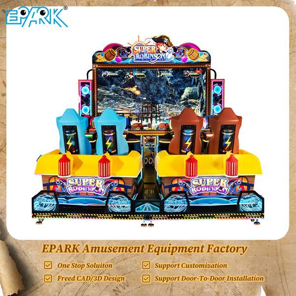 Coin Operated  Simulator 4D  Game Machine Super Robinson without Cabinet
