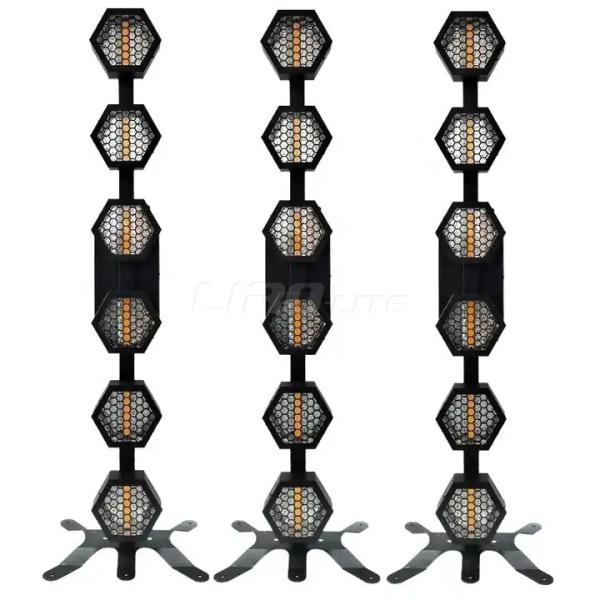 LED Portman Stage Background 6*100W RGB LED Retro P2 Light Hexaline Halogen Lamp Six Eyes
