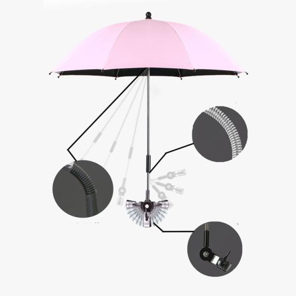 UV Protection Sunshade Umbrella for Baby Walking 190T Ponegee Fabric All in 1 Function