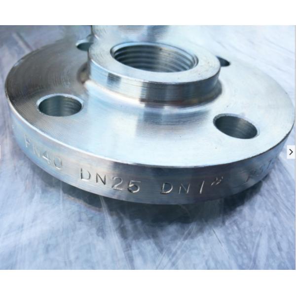 Zinc Plated 316 Forged Stainless Steel Flanges / Threaded Slip On Flange