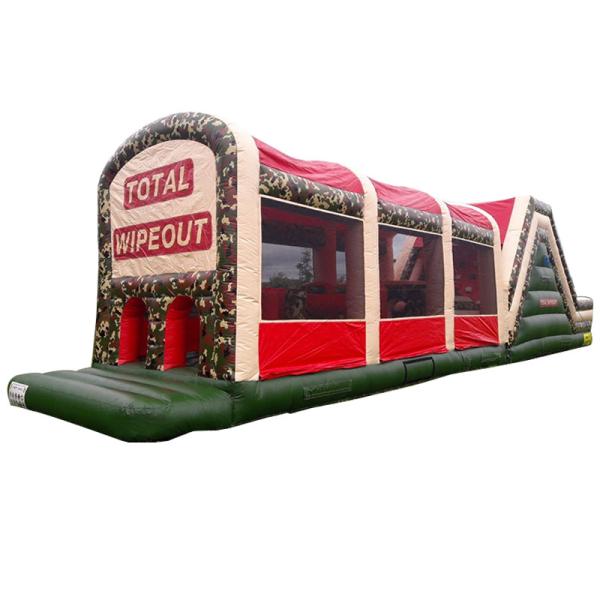 14 Years up Commercial Inflatable Bounce House Obstacle Course with Interactive Game