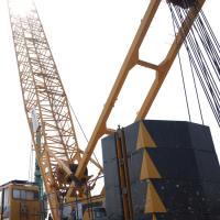 Vitesse de levage 128 M/Min 85T Grues à rampe utilisées dans les installations d'équipements éoliens XGC85