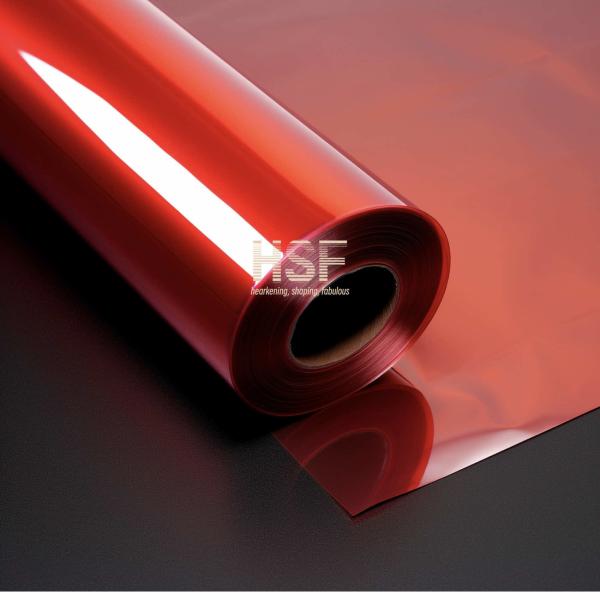 RoHS Red PET Silicone Coated Polyethylene Terephthalate Release Film para fitas