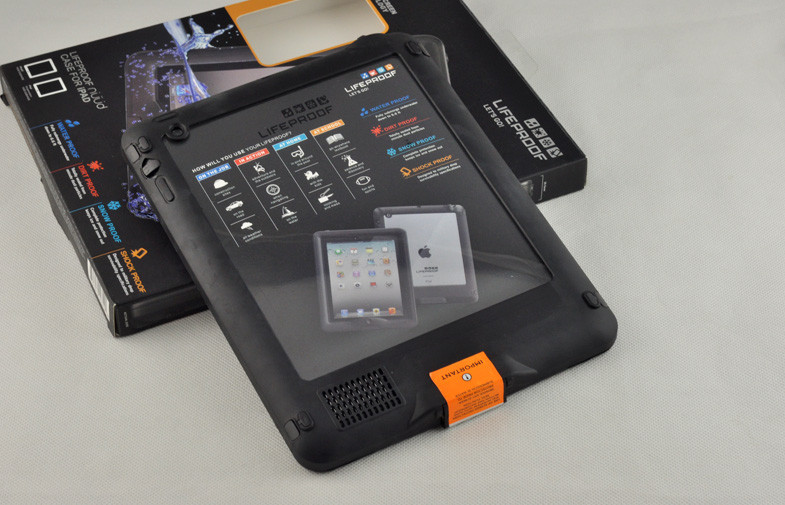 Black PC Durable Waterproof Cell Phone Case Lifeproof For Ipad 2 / 3