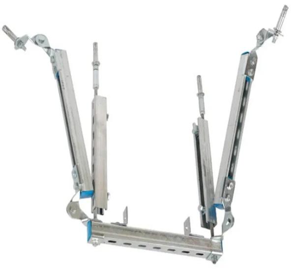 Ajustable Industrial Galvanized Seismic Bracket Accessories Support Cable