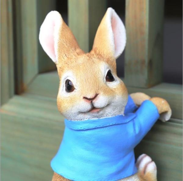 Creative Garden Cartoon Rabbit Hanging Resin Garden Decoration