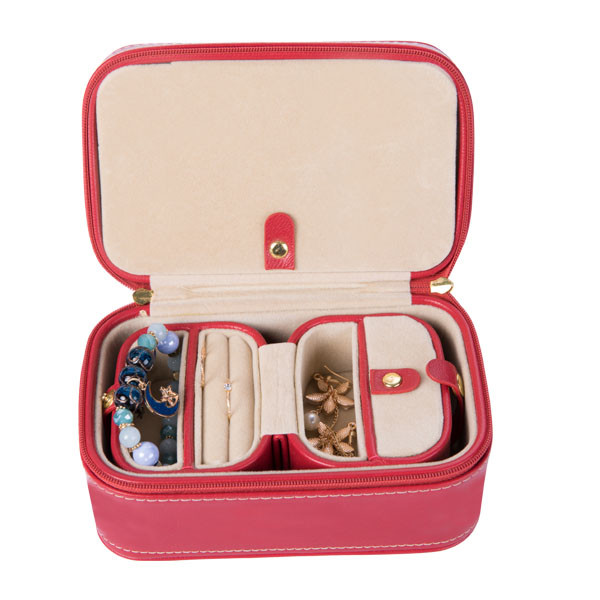 Holiday Gift Leather Storage Case , Luxury Custom Lightweight Small Ring Box