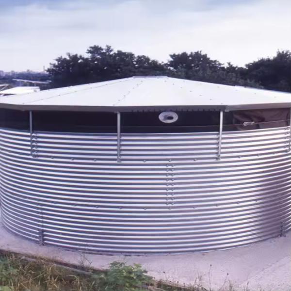 Tanque de recolha de água da chuva Galvanizado Galvanizado Tanque de aço ondulado Máquinas de tratamento de água
