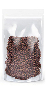 Reusable Zipper Top pouches, Matte finish, custom logo, flat bottom bags, coffee & tea packing bags