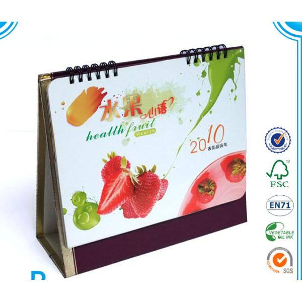 Beautiful Ring binding table calendar,desk calendars printing