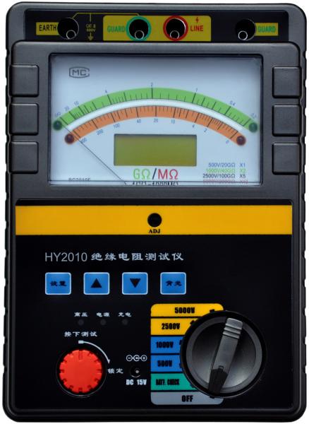 1000V 2500V Megger Insulation Tester With Real Time Industrial Microcomputer Operating System