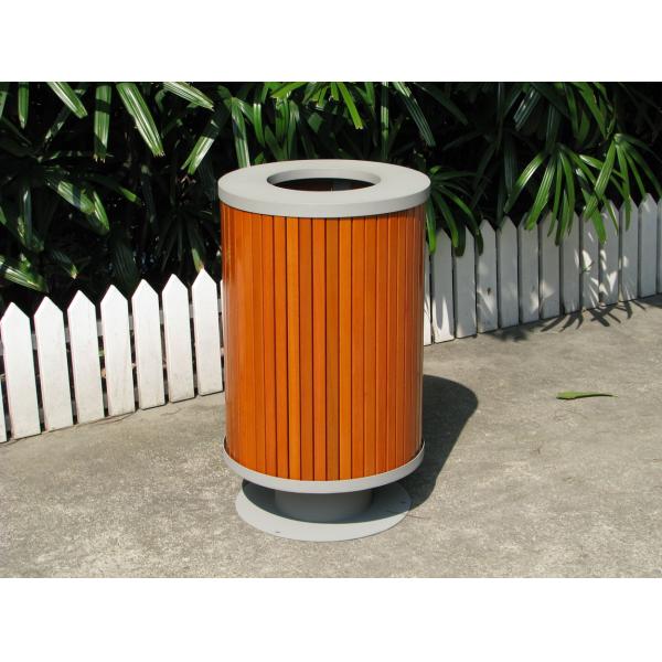 Металлическая уличная ячейка для мусора с размерами 450x450x750 мм