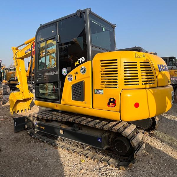 2022 Importé à basse heure utilisée Komatsu Pc70-8 Crawler Mini Excavator