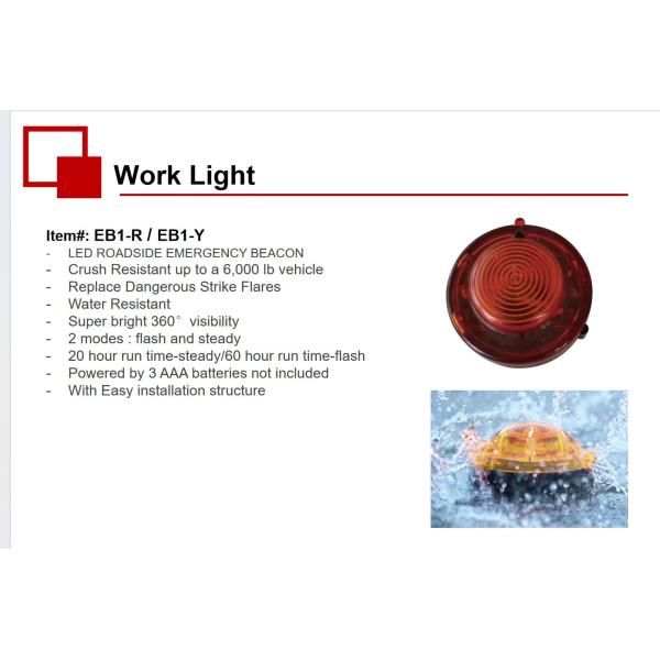 2- LED Anti-collision Traffic Safety Flash Light for Motorcycle Night Flight Lighting