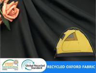 O poliéster de FDY reciclou da barraca lisa amigável do revestimento de Eco a tela exterior do toldo 400D Oxford
