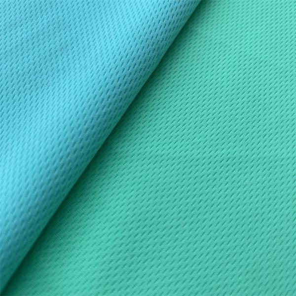 Athletic Wear Bird Eye Fabric 140-160gsm Dry Fit 100% Polyester 150cm-180cm Width