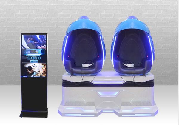 2 Seats Simulator Roller Coaster Sparta 9D VR Egg Cinema