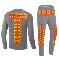 T-shirts à manches longues sous-vêtements thermiques chauffés télécommande sans fil