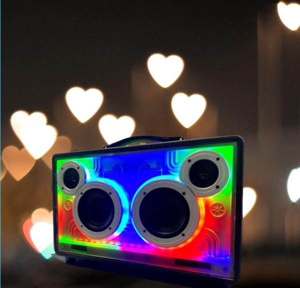 Wireless CyberPunk Glowing Transparent Speaker Futuristic Tribute