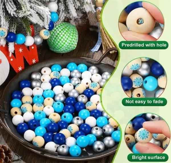 Handmade Wooden Beaded Decorative Strings for Home Decor