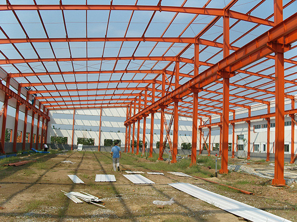 Q355B Q235B Welded Steel Construction Customized Steel Structure Factory Warehouse