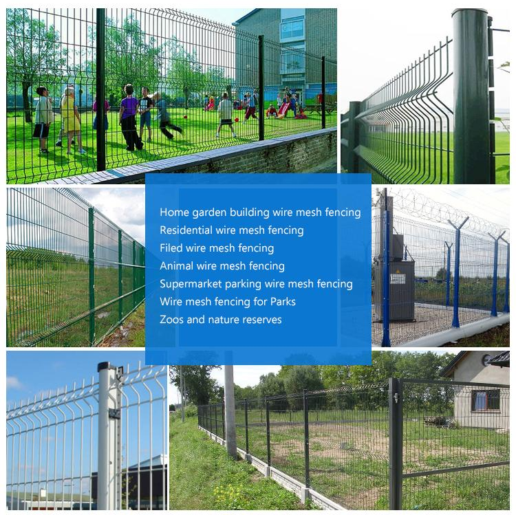 Hot Dipped Galvanized 3D Curved Fence with 50x200mm Mesh Size and Rustproof Garden Fence