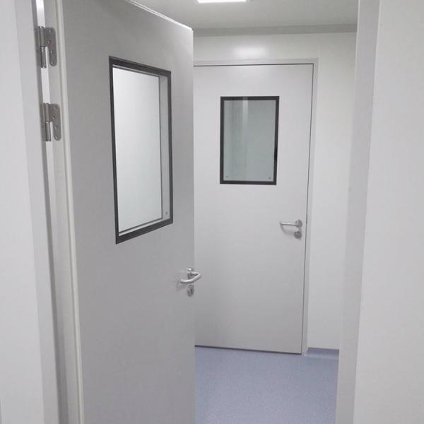 Aluminum GMP Modular Cleanroom Door Anti Corrosion
