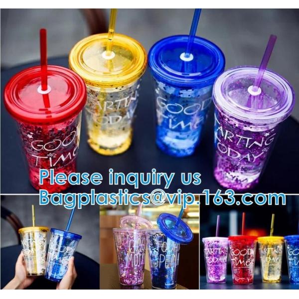 Sequin Double Layer Water Bottle Glitter Cup Heat Cold Insulation Party Home Wedding Thanksgiving Birthday